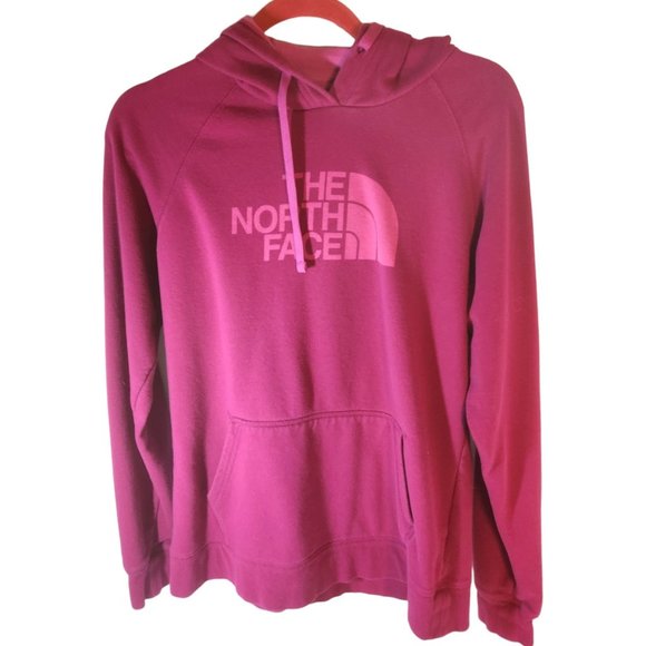 The North Face Hoodie Women's Large Pullover with Lined Hood Color: Fuschia - Picture 1 of 7